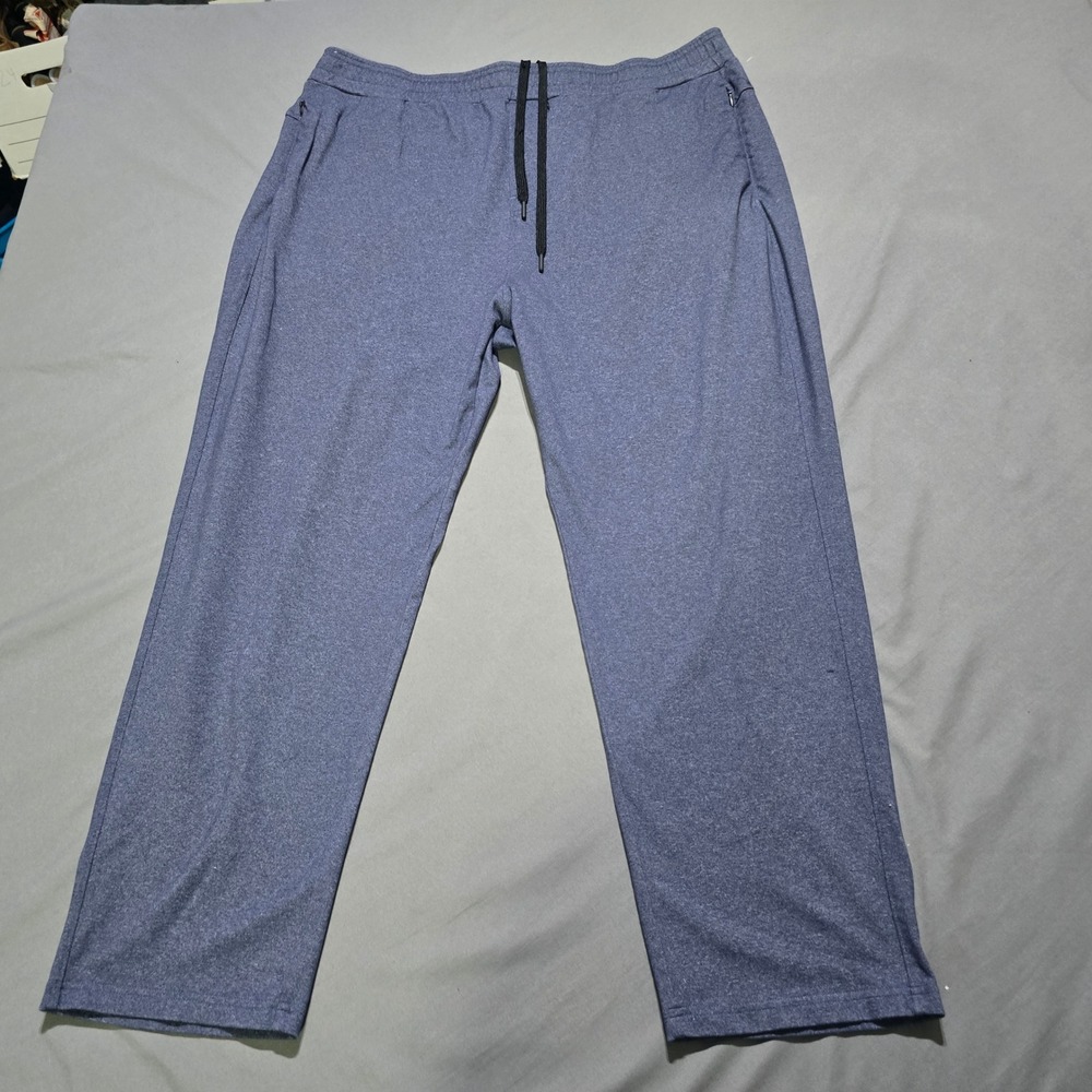 Public Rec All Day Every Day Pants Mens 44/28 Blue Heathered Joggers Trousers